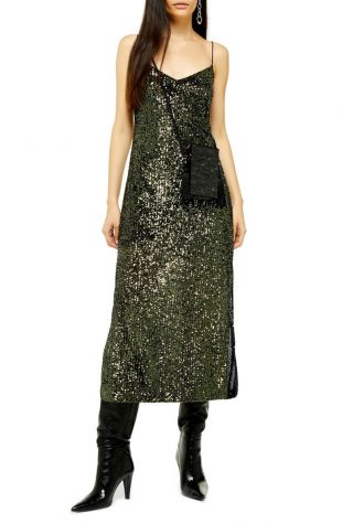 Sequin Midi Dress