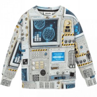 Molo Boys Grey Cotton Sweatshirt