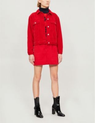 Corduroy cotton boxy jacket