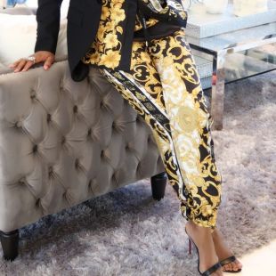 Hibiscus Print Leggings