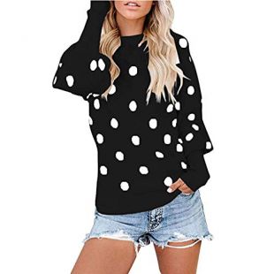 Women Polka Dot Pullover