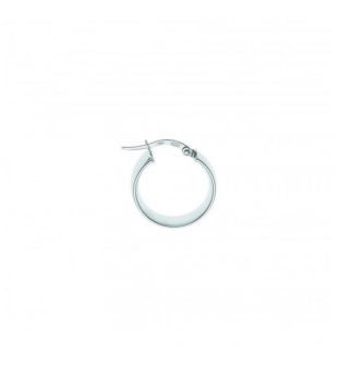 Boucles d'oreilles créoles or blanc 750/00 - ... - Galeries Lafayette