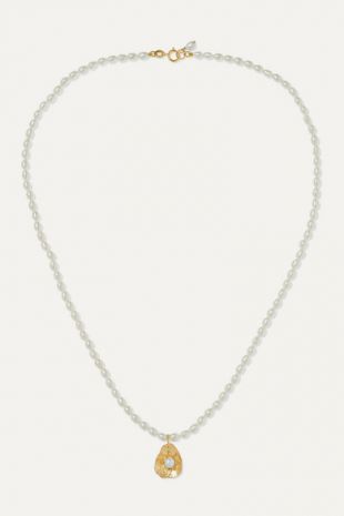 Poppy Finch - Collier en or 14 carats et perles