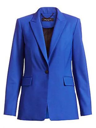 Blue Button Blazer