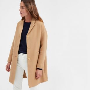 The Co­coon Coat - Camel