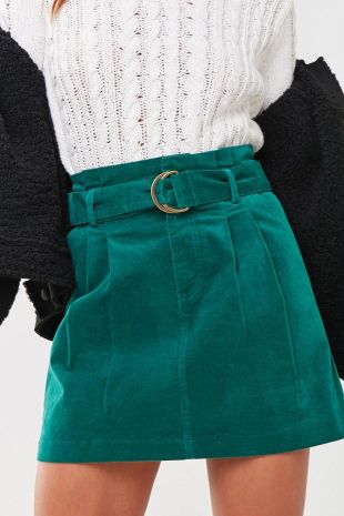 Green Belted Skirt