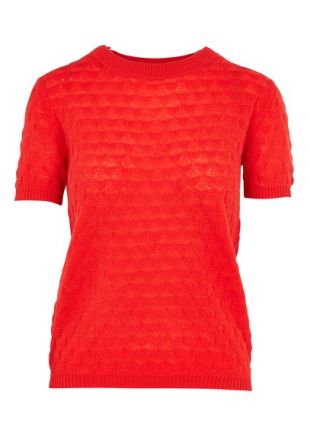 PULL COL ROND MANCHES COURTES EN CACHEMIRE