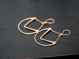 Tulip Hoops Earrings