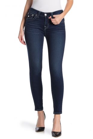Jennie Flap Pocket Mid Rise Skinny Jeans