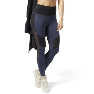 Reebok - Reebok Legging en mesh Studio - Bleu | Reebok France