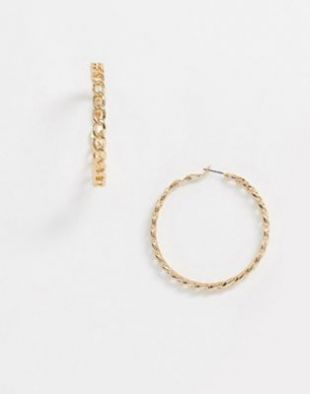 ASOS DESIGN - Créoles avec maillons - Doré | ASOS