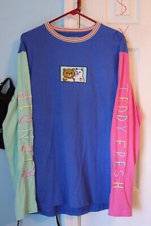 Ripndip Teddy Fresh 2.0 Color Block L/S (Multi) Size XL  | eBay