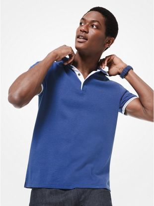 Stripe-Trim Polo Shirt