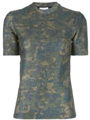 Metallic effect t-shirt