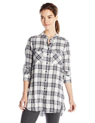 Long Sleeve Easy Plaid Shirt