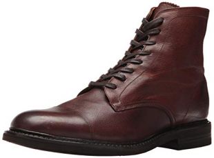 FRYE Men's Seth Cap Toe Lace Up Boot, Brown, 7 M US