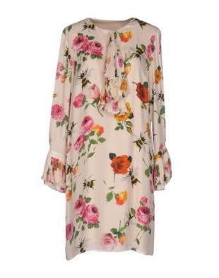 Robe courte fleurs
