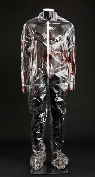 Lot  166 - Live Auction 2017 : Hannibal Lecters (Mads Mikkelsen) Bloody Vinyl Kill Suit |                Prop Store   Ultimate Movie Collectables