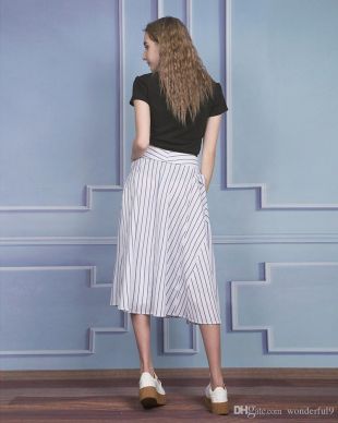 Vente En Gros 2017 Summer New Style Sexy Fashion Skirt Femme Jupe À Rayures Longue Jupe De  Wonderful9 À $16.08 Sur Fr.Dhgate.Com | Dhgate