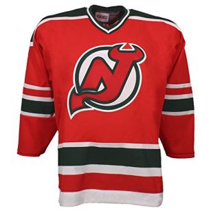 New Jersey's Devils 1990's Vintage Jersey in red worn by Lil Peep
