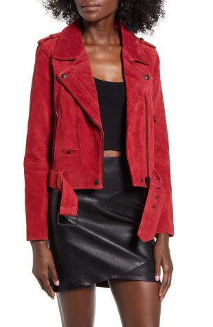 Suede Moto Jacket