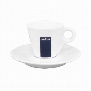 Lavazza Logo Espresso Cup & Saucer Set