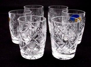 Set of 6 Russian Cut Crystal Shot Glasses 1.7 oz - Soviet / USSR Vodka Glassware  | eBay