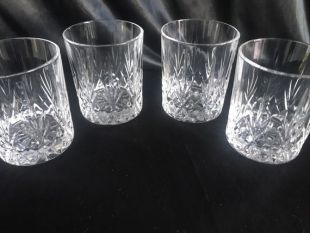 VTG américain brillant cristal verre scotch whisky - verre neat - mid century - idée de cadeau barware père jours - bridal garçons d’honneur - les roches