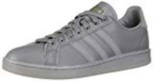 adidas Men's Grand Court Sneaker, Grey/Matte Gold, 11 M US