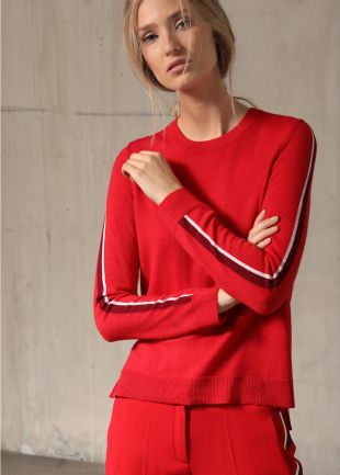 PULL À BANDES BICOLORES -