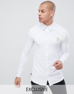 Gym King - T-shirt moulant à manches longues - Blanc - Exclusivité ASOS | ASOS