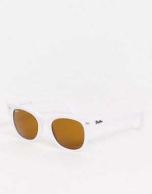 Ray-Ban - 0RB2168 Meteor - Lunettes de soleil wayfarer - Blanc | ASOS