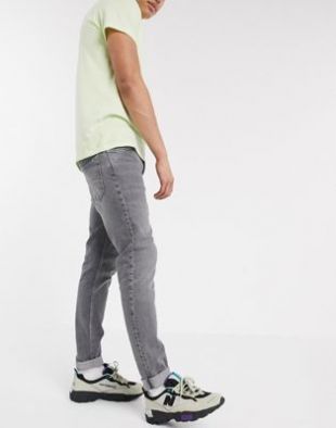 Weekday - Sunday - Jean fuselé décontracté - Gris | ASOS
