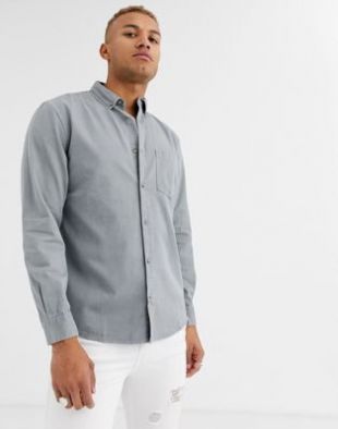 Bershka - Chemise - Gris | ASOS