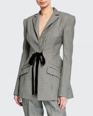 Checked Suit Jacket