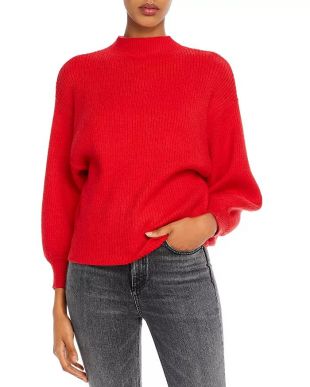 Red Ribbed Sweater