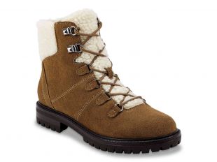 MARC FISHER Suede Cozy Hiker Booties