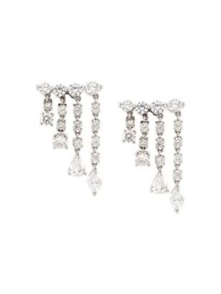 Small Rain Drop Diamond Earrings