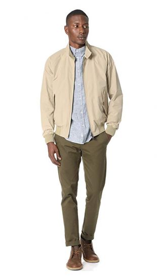 Baracuta Men's G9 Classic Jacket, Natural, Tan, 40