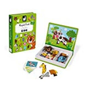 JANOD 24 Magnets Mix And Match Oiseaux - Jeu Éducatif Magnétique Bois FSC Dès 24 Mois