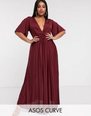 ASOS DESIGN - Pleated Maxi Dress
