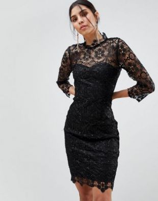 Paper Dolls High Neck Lace Midi Dress | ASOS