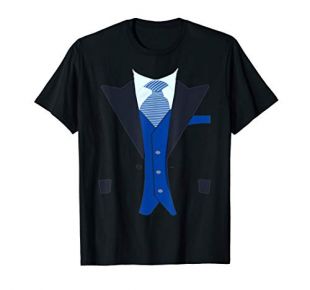 Funny Faux Fake Tuxedo Suit top
