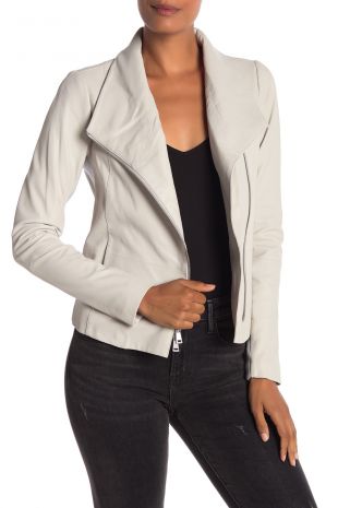vince - White Leather Jacket
