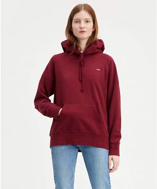 levi's burgundy hoodie
