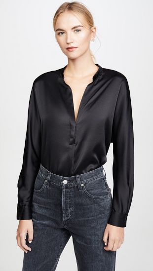 Band Collar Blouse