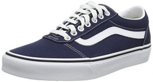 Vans Men's Ward Canvas Low-Top Sneakers, Blue ((Canvas) Dress Blues/White Jy3), 10 UK (44.5 EU)