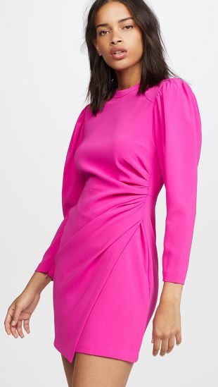 A.L.C Hot Pink Long Sleeve Mini Dress ...