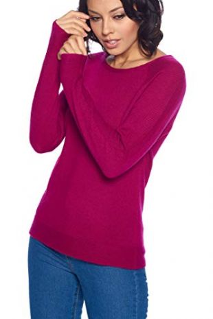 Women's 100% Cashmere Soft Long Sleeve Crew Neck Sweater