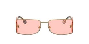 Pink & Gold 'B' Detail Sunglasses